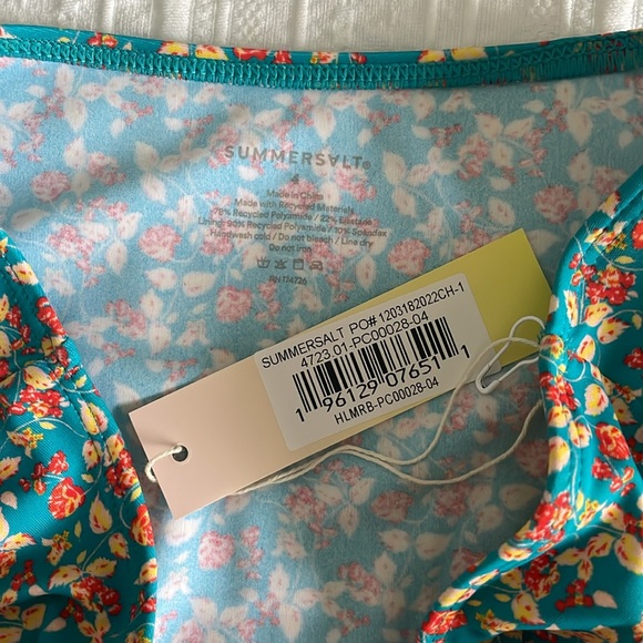 NWT Summersalt Terrace Floral Bikini Set - Size 4 - Picture 4 of 9